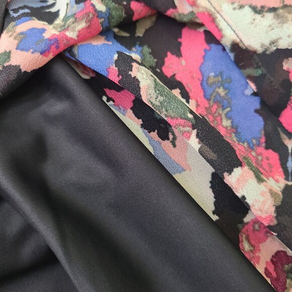 Lane Bryant Womens Plus SZ 26 28 Multicolor Top Off Shoulder Peasant Blouse - Picture 8 of 11